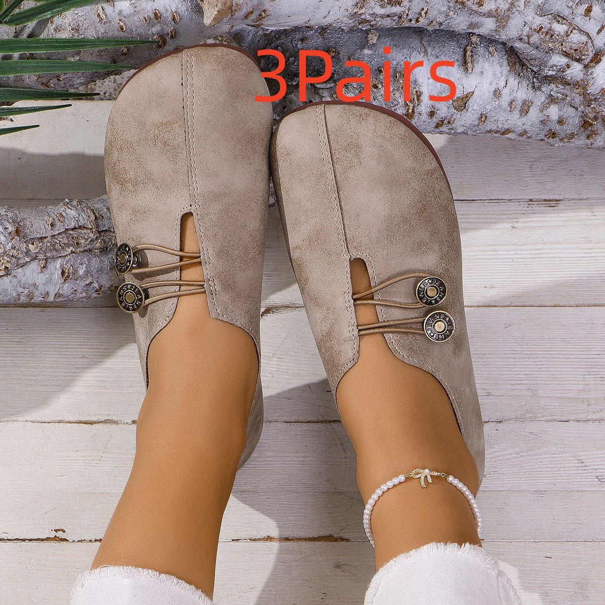 Ins Square Toe Slip-on Sandals Summer Fashion Soft Flat Shoes For Women