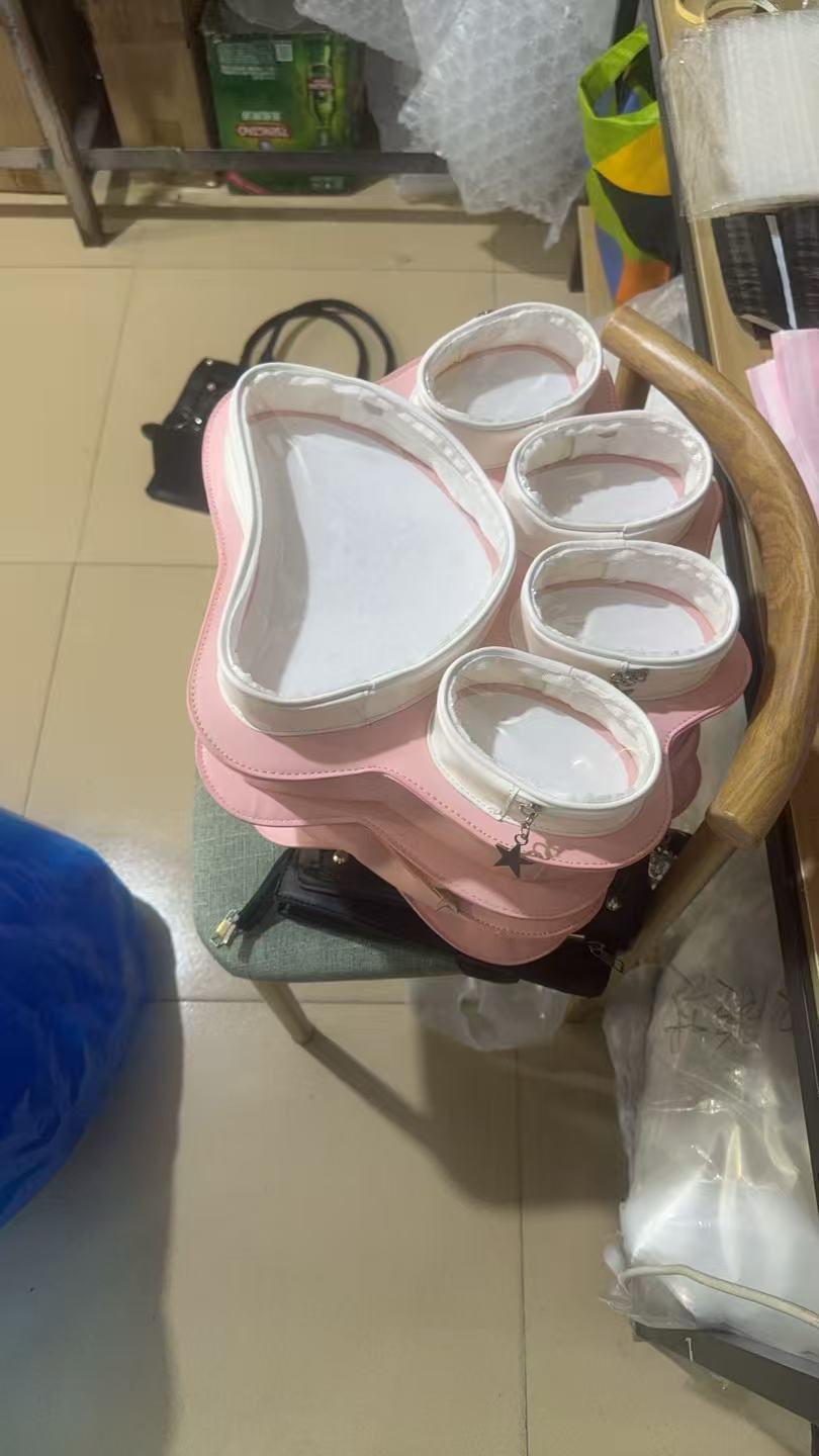2025 New Multi-layer Cat Paw Japanese Cute Ladies' Bag