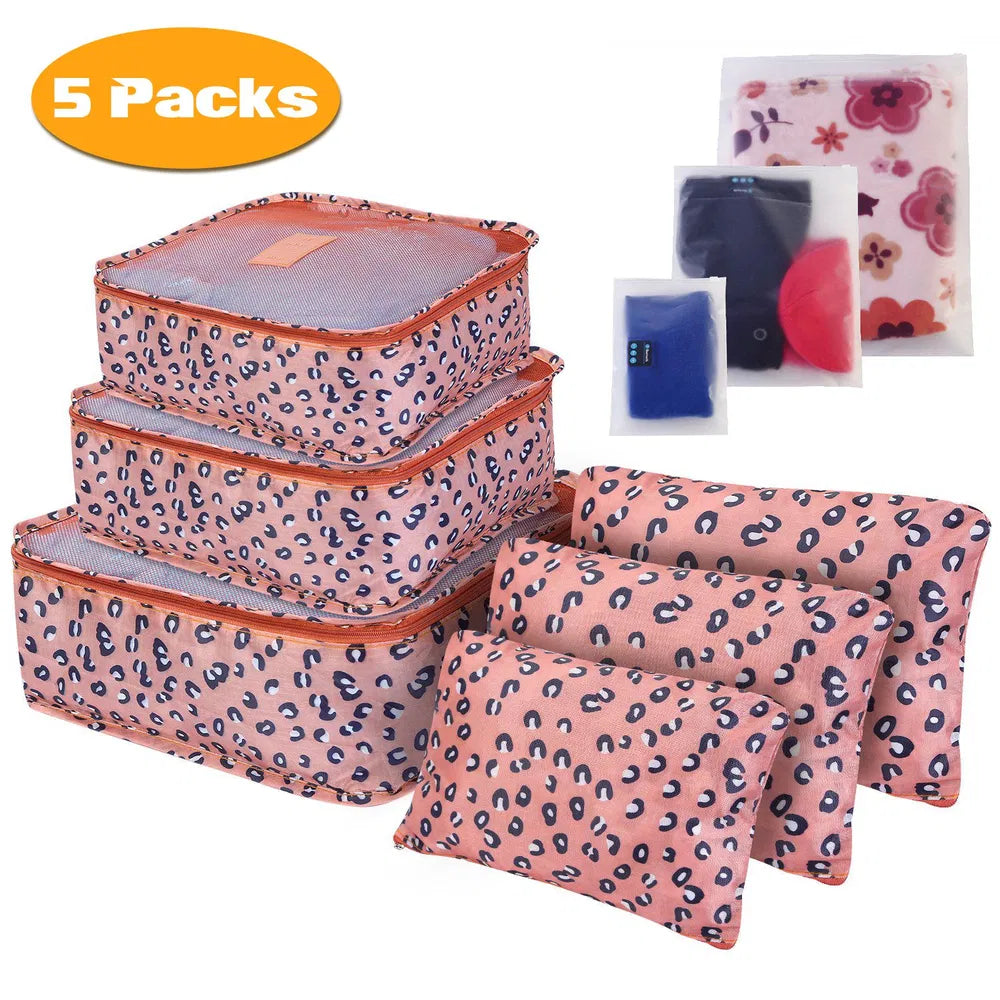 9Pcs/Set Clothes Storage Bags Water-Resistant Travel Luggage Organizer Clothing Packing Cubes For Blouse Hosiery Stocking Underwear