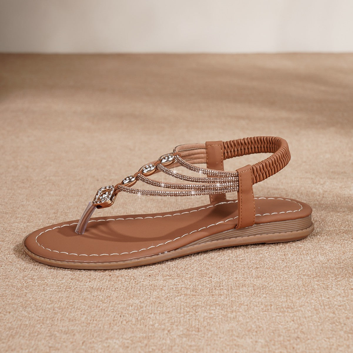 Summer New European And American Fashion Retro Rhinestone Sandals