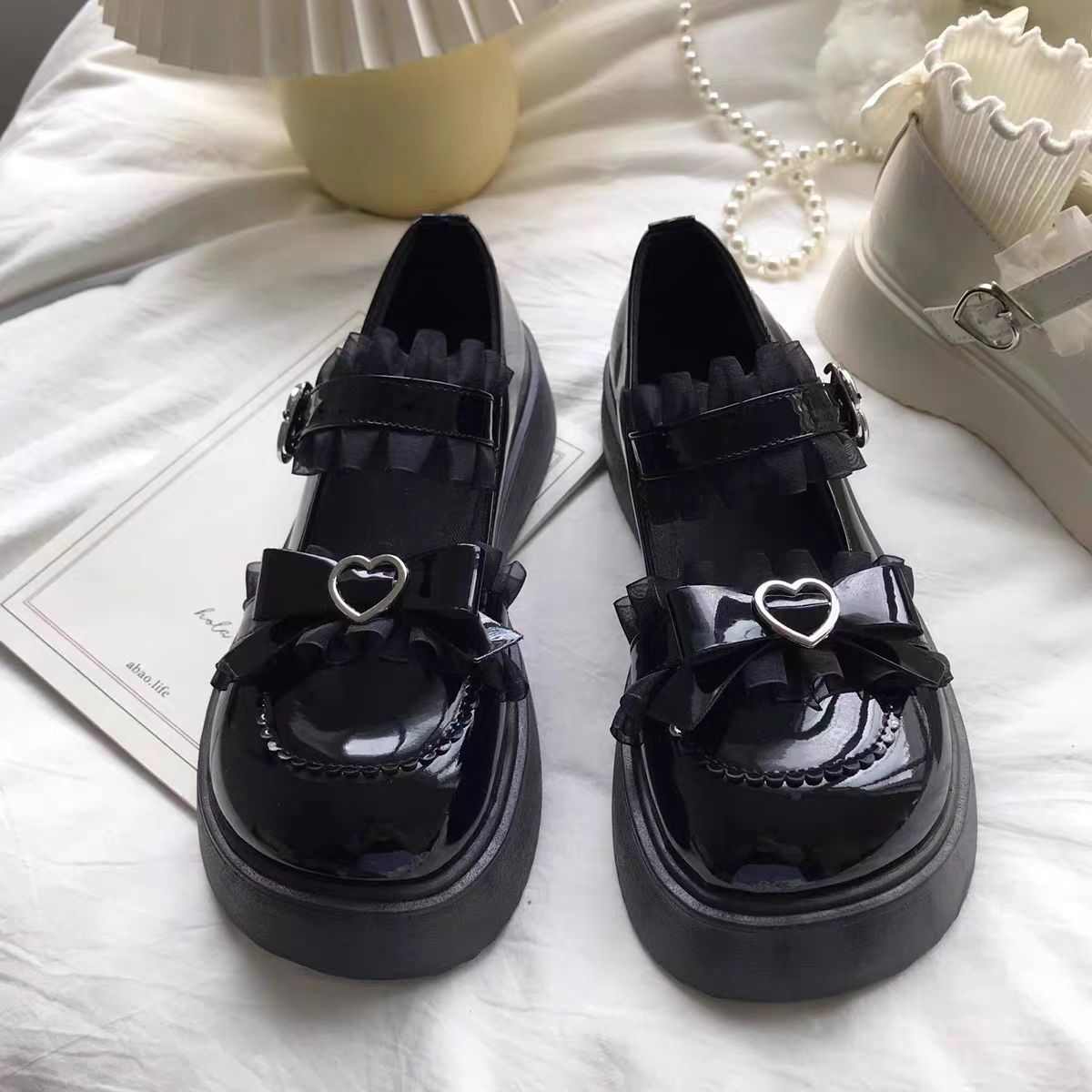 Big Head Shoes Popular Mary Jane Leather Shoes Women's Platform