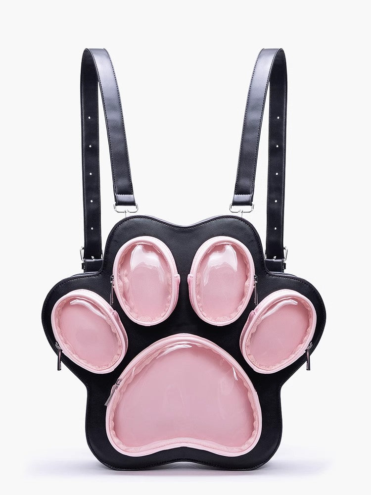 2025 New Multi-layer Cat Paw Japanese Cute Ladies' Bag