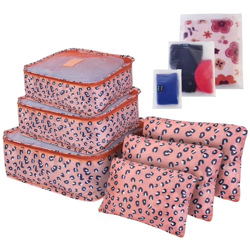 9Pcs/Set Clothes Storage Bags Water-Resistant Travel Luggage Organizer Clothing Packing Cubes For Blouse Hosiery Stocking Underwear