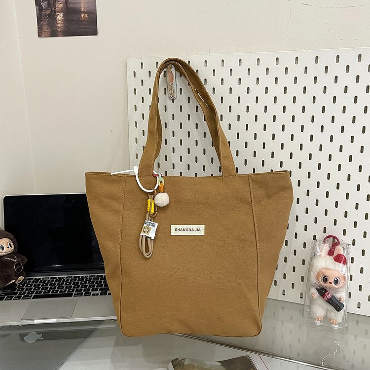 Canvas Casual Large Capacity Shoulder Bag For Women