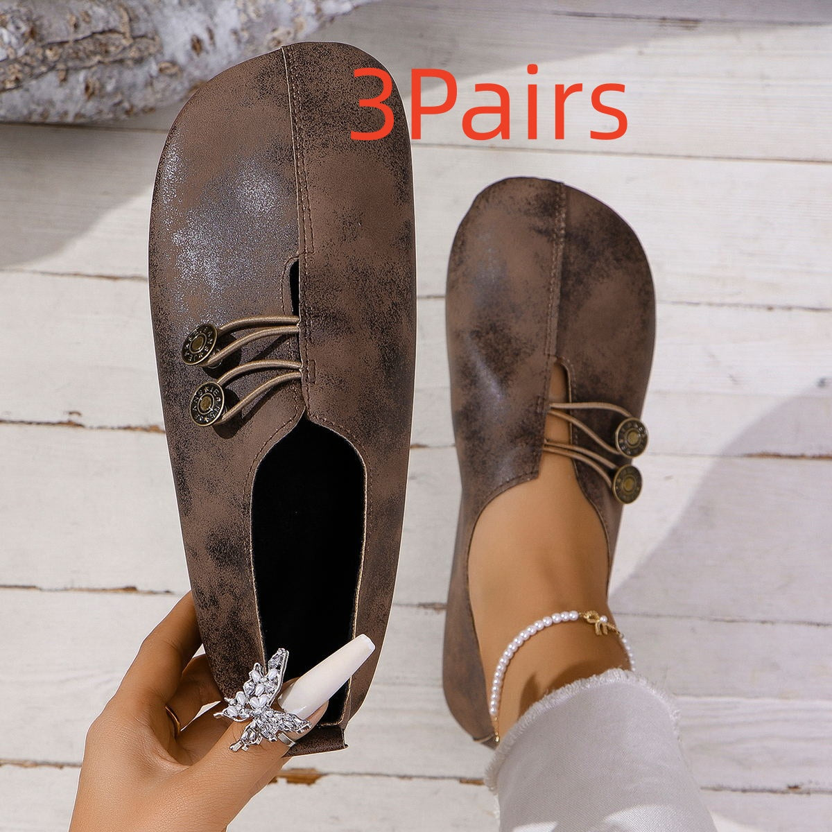 Ins Square Toe Slip-on Sandals Summer Fashion Soft Flat Shoes For Women