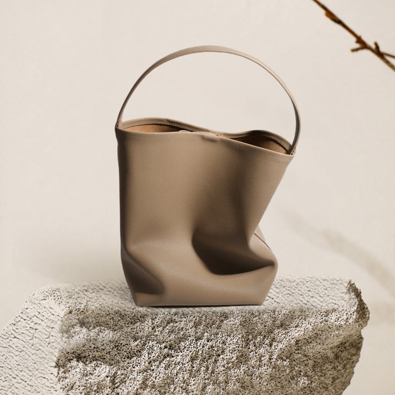 Bucket Bag Women Commuter Large Capacity Simple Fashion Shoulder Underarm Bag